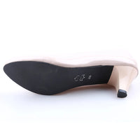 Shoes Ladies Pumps Medium Heel Nude Sexy High Heels Weeding Shoes Women Office Work White Pumps Party Shoes - Buy online at  Vibe In Cart.