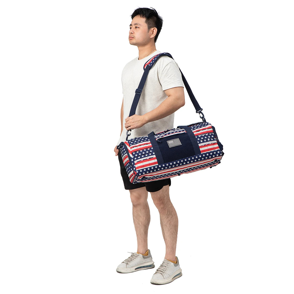 40L Polyester Soft Foldable Travel Duffel Bag for Men