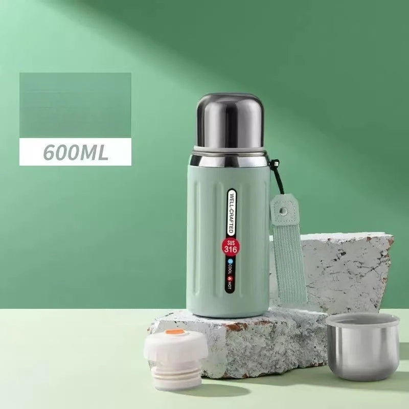 New 800ml Vacuum Flask Insulated Water Bottles Travel Thermal Cups For Hot And Cold Beverage Summer Winter Drinkware Gifts - Buy online at  Vibe In Cart.