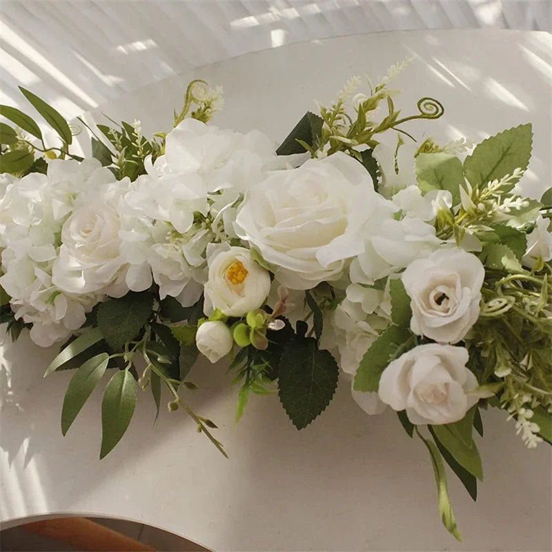 65cm Wedding Arch Flowers White Rose Decorative Floral Swag for Lintel Artificia Centerpieces for Door Window Home Decoration - Buy online at  Vibe In Cart.