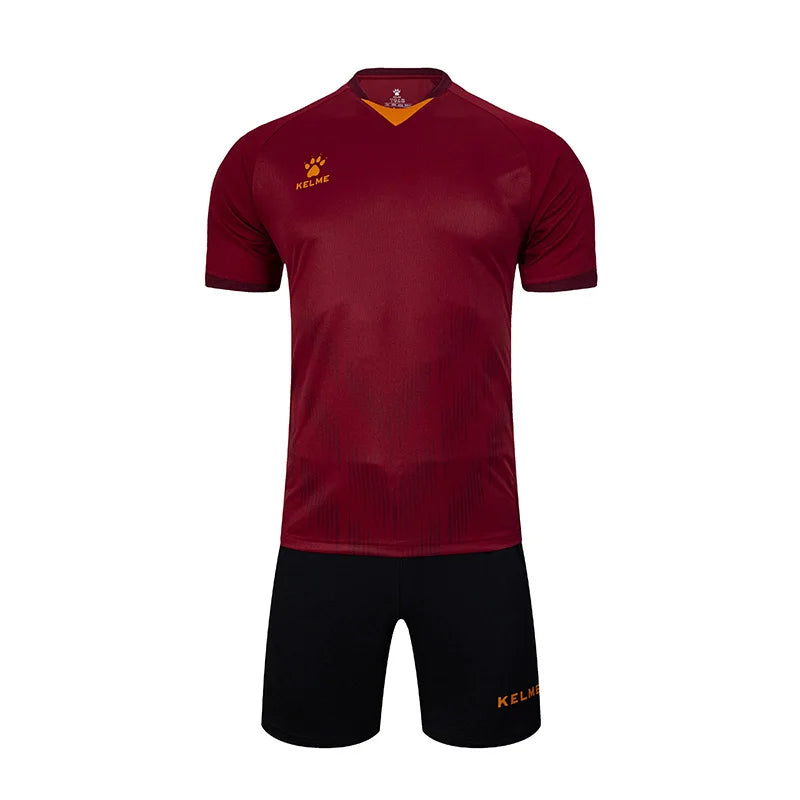 Men's Short Sleeve Polyester Soccer Jersey Tracksuit Set
