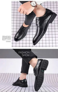 Hot Sale Men's Leather Shoe Breathable Leather Shoes for Men Version British Casual Men's Shoes Comfortable Men Leather Shoes - Buy online at  Vibe In Cart.