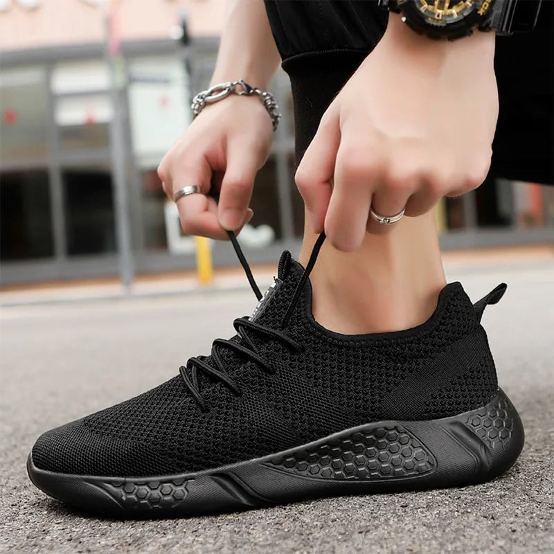 Men's Casual Sneakers Breathable Comfortable Walking Shoe Lace-up and Anti-slip Athletic Jogging Tennis Shoe Large Size 39-50 - Buy online at  Vibe In Cart.