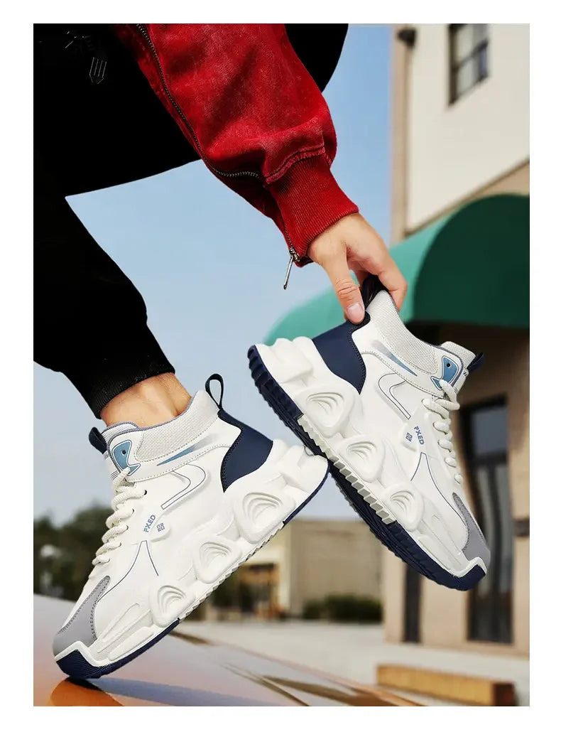 Men's Ankle Snow Boots with Lace-Up Closure