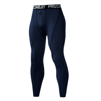 Men's Polyester Quick Dry Compression Leggings for Fitness
