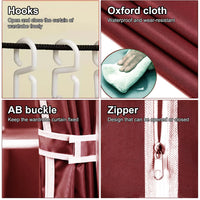 Portable Closet 51-Inch Dustproof Wardrobe Organizer Multi-laye Home Storage Rack Clothes Bedroom Shoe Quick and Easy to Assembl - Buy online at  Vibe In Cart.