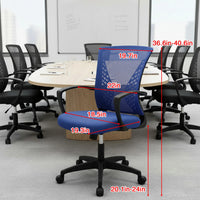 Office Chair Mesh Chair Ergonomic Computer Desk Chair Mid Back Swivel Lumbar Support with Armrest - Buy online at  Vibe In Cart.