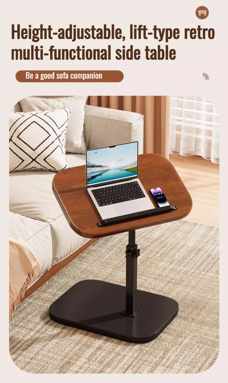 Liftable coffee table living room sofa side table rotating foldable desktop home bedside storage adjustable height shelf - Buy online at  Vibe In Cart.
