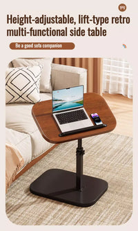 Liftable coffee table living room sofa side table rotating foldable desktop home bedside storage adjustable height shelf - Buy online at  Vibe In Cart.