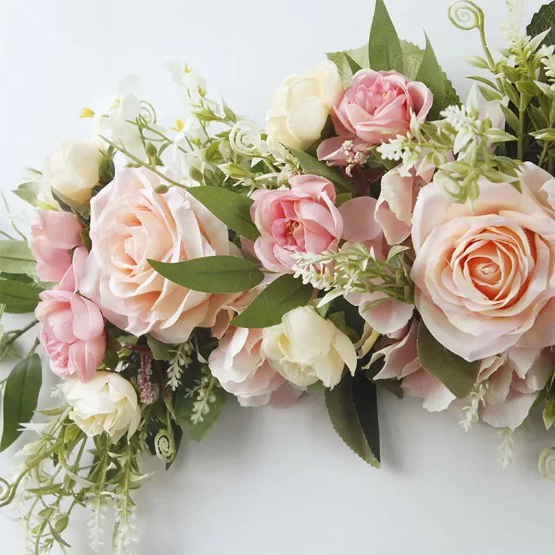 65cm Wedding Arch Flowers White Rose Decorative Floral Swag for Lintel Artificia Centerpieces for Door Window Home Decoration - Buy online at  Vibe In Cart.