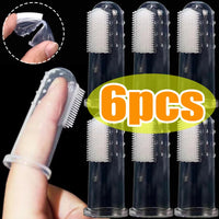 Silicone Soft Pet Finger Cuff Toothbrushes Dog Brush Bad Breath Tartar Teeth Care Tool Cat Cleaning Scrub Silicagel Pet Supplies - Buy online at  Vibe In Cart.