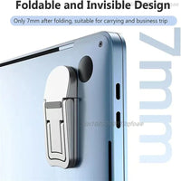 Adjustable Folding Mini Portable Laptop Stand in Black and Silver