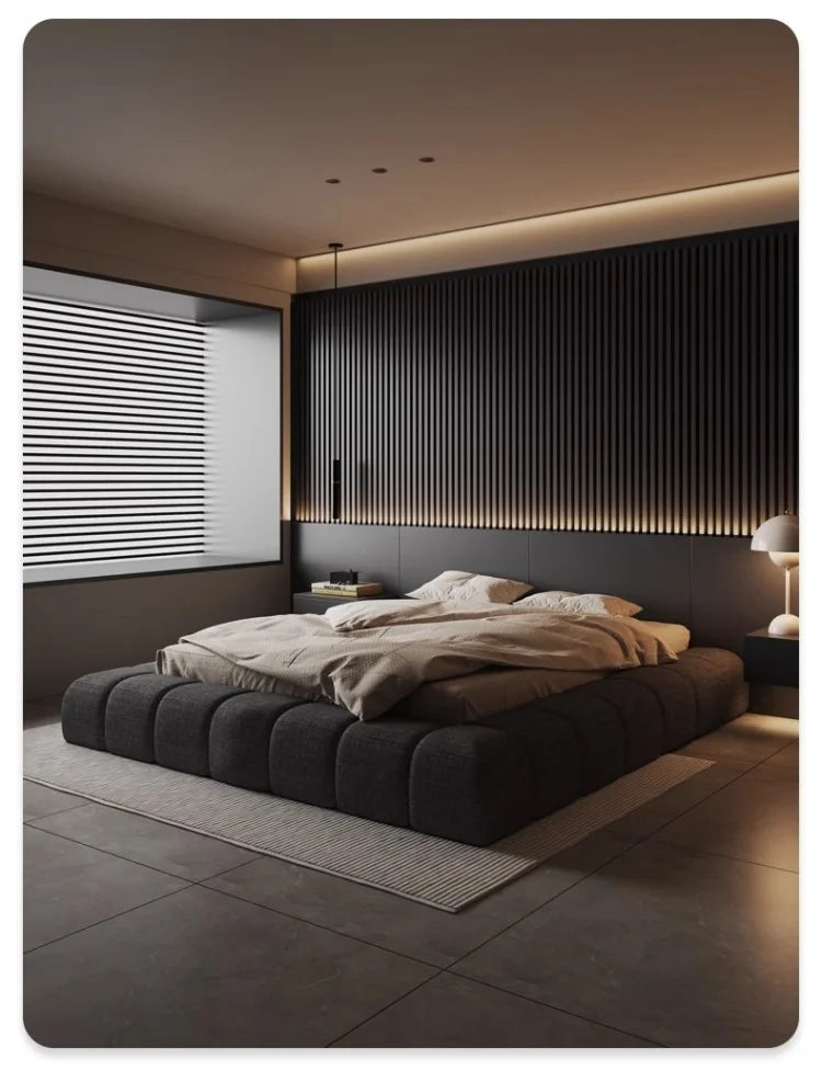 Frame High End Bed Aesthetics Tatami Minimalist Wedding Confortable Bed Master Bedroom Fashionable Design Muebles Furniture - Buy online at  Vibe In Cart.