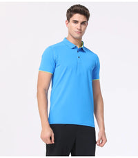 Quick Dry Men's Sports Polo Shirt Golf wear Summer Gym Fitness Training Clothing Comfortable Breathable Shirts - Buy online at  Vibe In Cart.