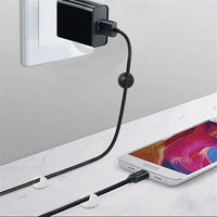 Silicone Round Cord Clips for Wire Management, 20 Pieces