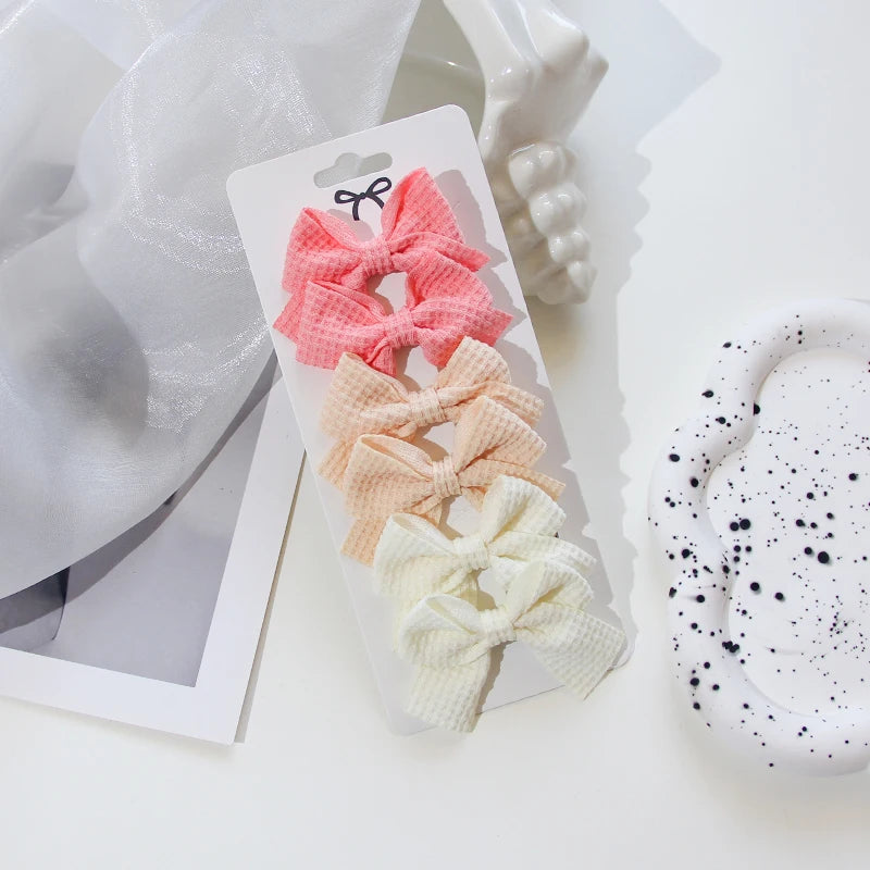 6/10Pcs/Set 2025 Fashion New Cute Ribbon Bowknot Hair Clips for Kids Handmade Baby Girls Hair Accessories - Buy online at  Vibe In Cart.