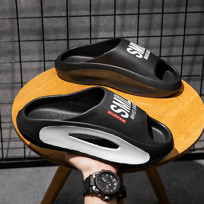 Outdoor Women and Mens Summer 2025 Men's Slippers EVA Lightweight Slides Indoor Leisure Beach Shoes Comfort Soft Men's Slippers - Buy online at  Vibe In Cart.