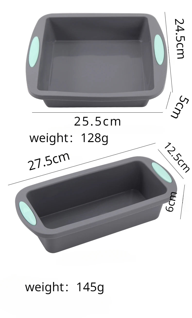 Silicone Bread Muffin Mold Heat Resistant Oven Pan Non-Stick Kitchen Bakeware Cake Pan Set 3D Cake Mold Pastry Baking Loaf Tool - Buy online at  Vibe In Cart.