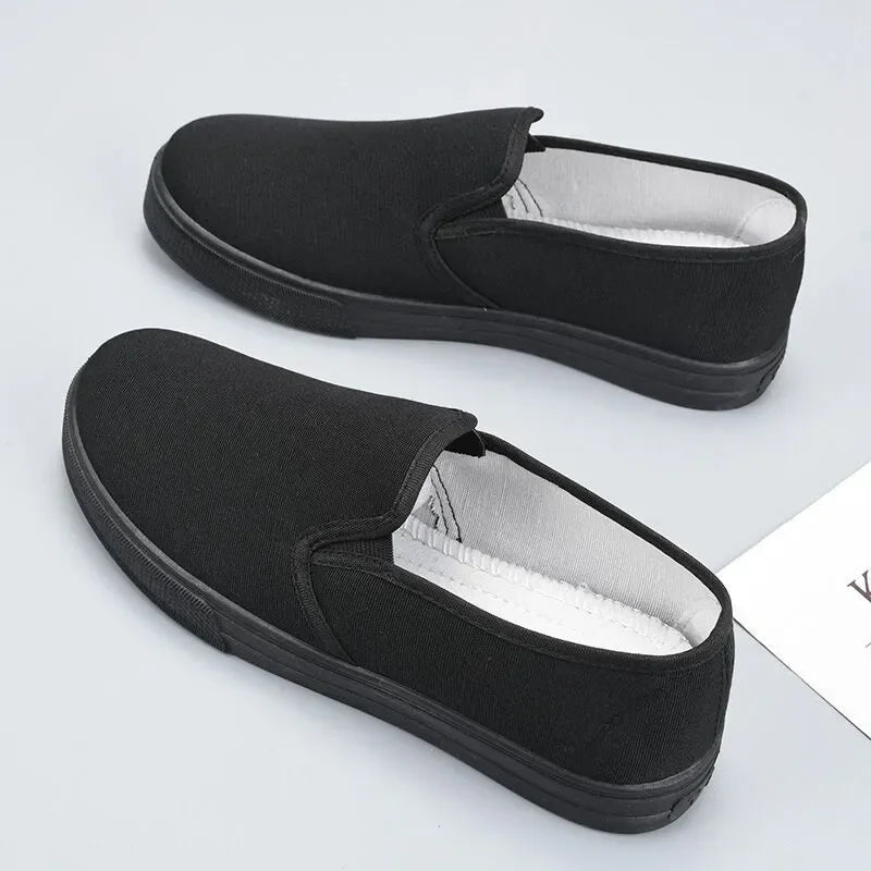 Women Fashion Plus Size Anti Skid Black Canvas Shoes Student School Spring & Summer White Slip on Shoes Zapatos De Mujer A141 - Buy online at  Vibe In Cart.