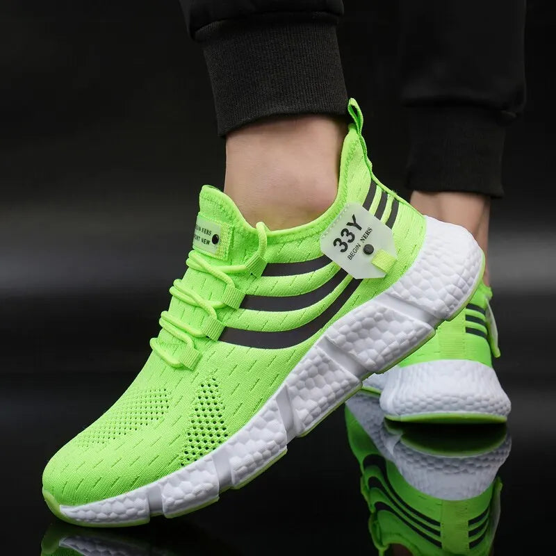 Men Casual Sport Shoes Breathable Lightweight Sneakers Outdoor Mesh Black Running Shoes Athletic Jogging Tenis Walking Shoes - Buy online at  Vibe In Cart.