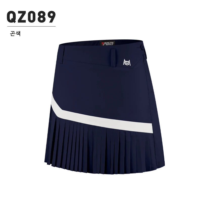 PGM Golf skirt for women‘s summer sports shorts with breathable base pants and a pleated QZ089