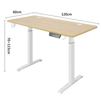 Electric Height Adjustable Stainless Steel Standing Computer Desk