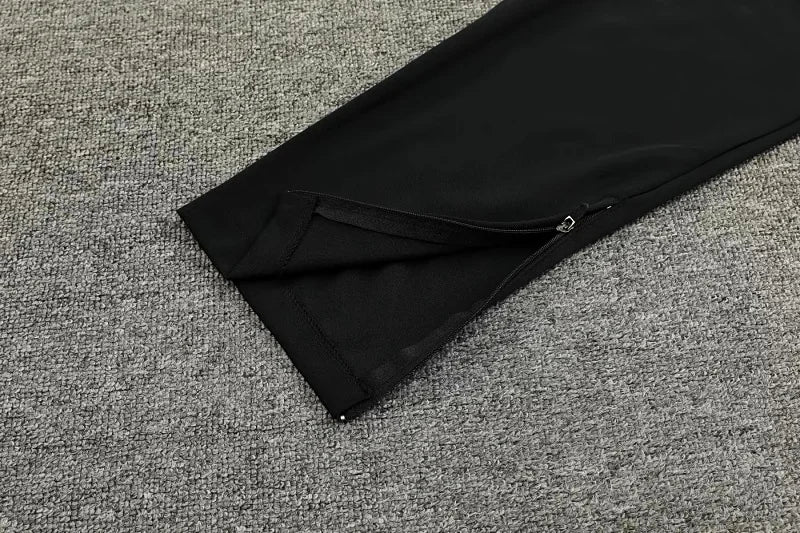 Long Sleeve Polyester Football Tracksuit Set for Men with Jacket and Pants