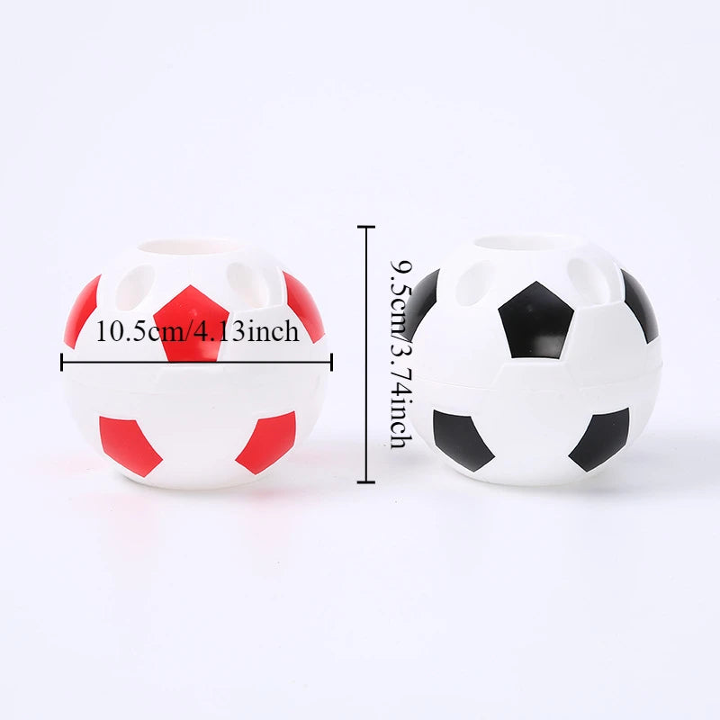 Soccer Shape Tool Home Decoration Student Gifts Supplies Pen Pencil Holder Football Shape Toothbrush Holder Desktop Rack Table - Buy online at  Vibe In Cart.