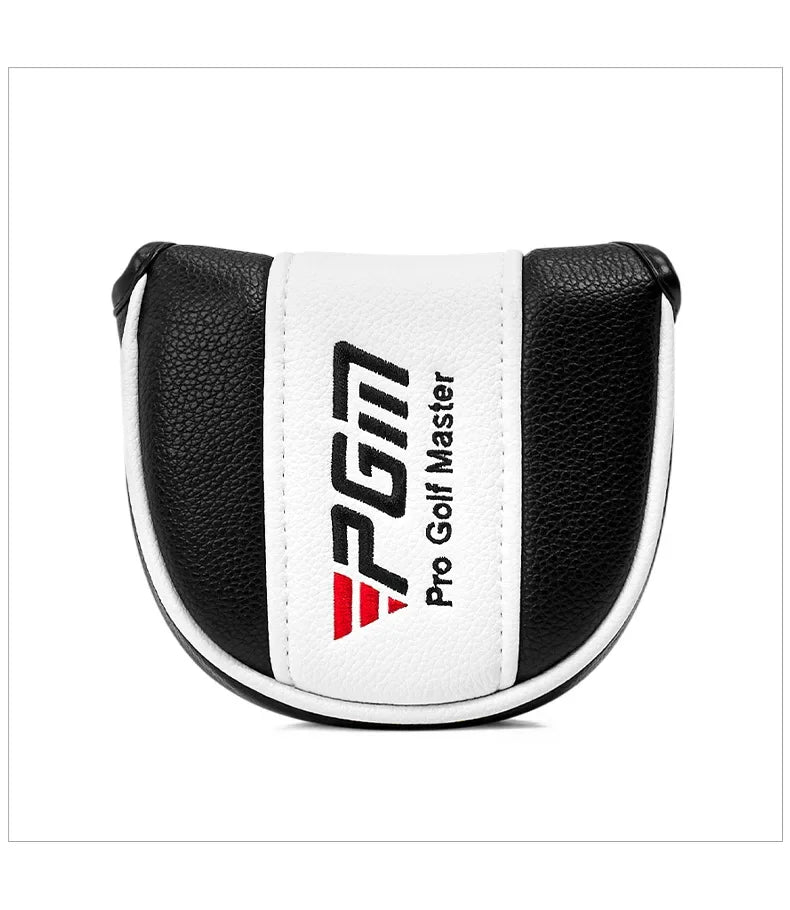 Left Handed Men's Standing Golf Putter with Ball Pickup, Silver Black