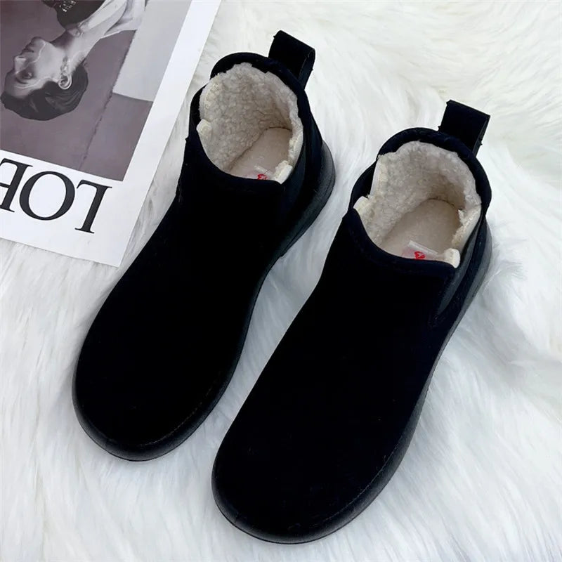 Crestar Winter Fur Snow Boots For Women Outdoor Warm Comfort Fuzzy Cotton Shoes Fashion Plush Ladies Boots Fluffy House Slippers - Buy online at  Vibe In Cart.