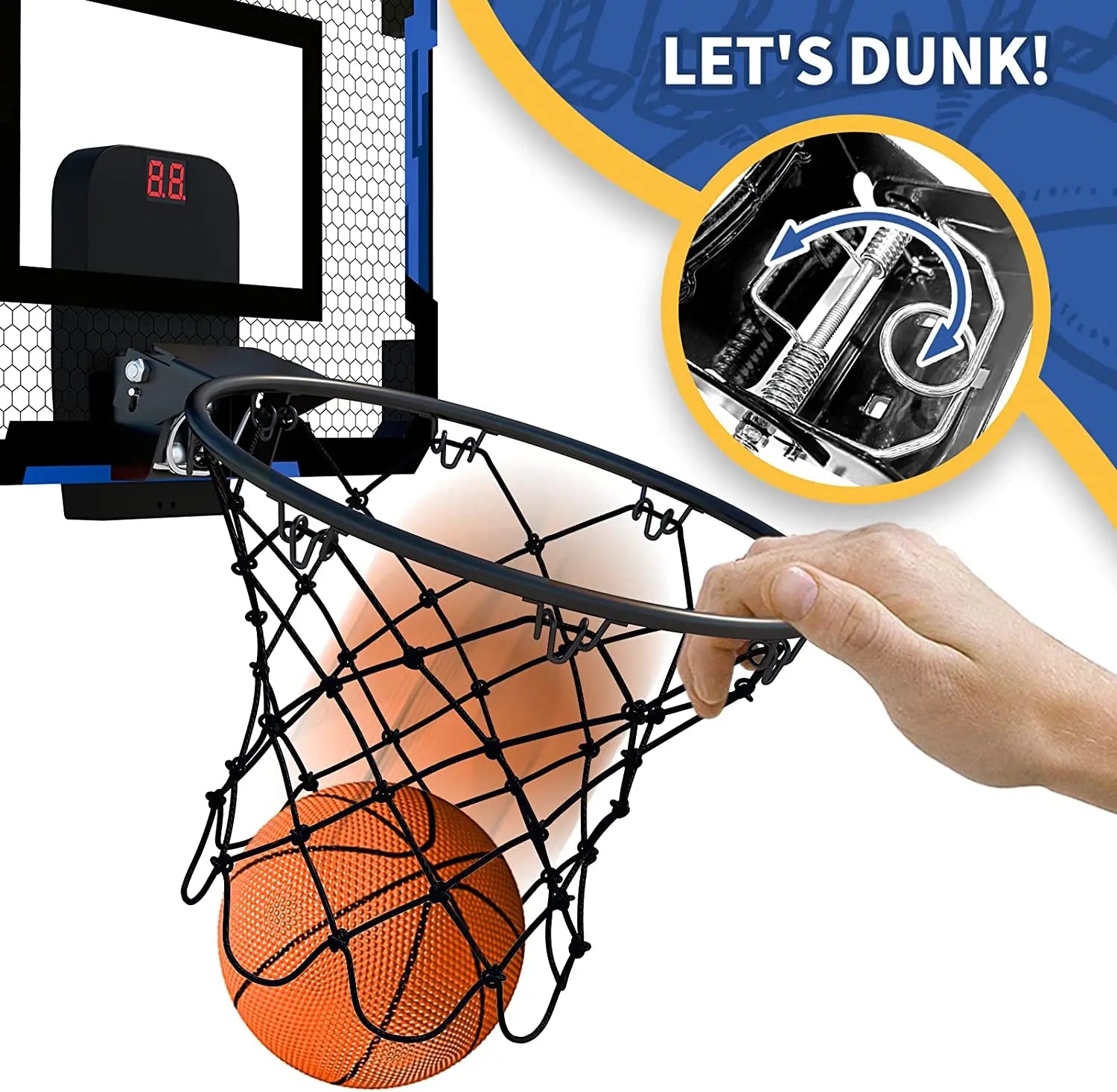 Ring Basketball Hoop Wall-mounted Indoor Training Home Kids Basketball Toy Mini Basketball Hoop Set For Kids Outdoor Games - Buy online at  Vibe In Cart.