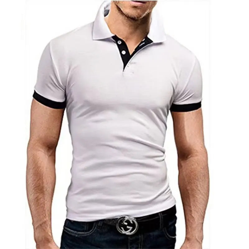 2025 new Polo T shirt for Men White Casual Short Sleeve Golf Polo Shirts Homme New Summer Clothes High Quality Ropa Hombre - Buy online at  Vibe In Cart.