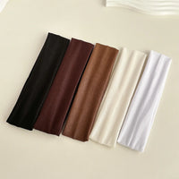 Four Seasons Solid Sports Headbands For Women Fitness Running Yoga Solid Color Elastic Hairbands Stretch Makeup Hair Accessories - Buy online at  Vibe In Cart.