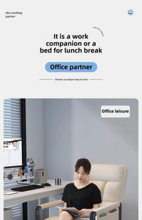 Reclining chair office lunch break folding chair computer chair can sit and lie down dual-purpose lazy sofa chair with backrest - Buy online at  Vibe In Cart.