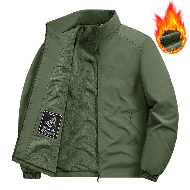 New Men Thick Warm Winter Jackets Casual Stand Solid Color Coats Outwear Men's Clothing Top - Buy online at  Vibe In Cart.
