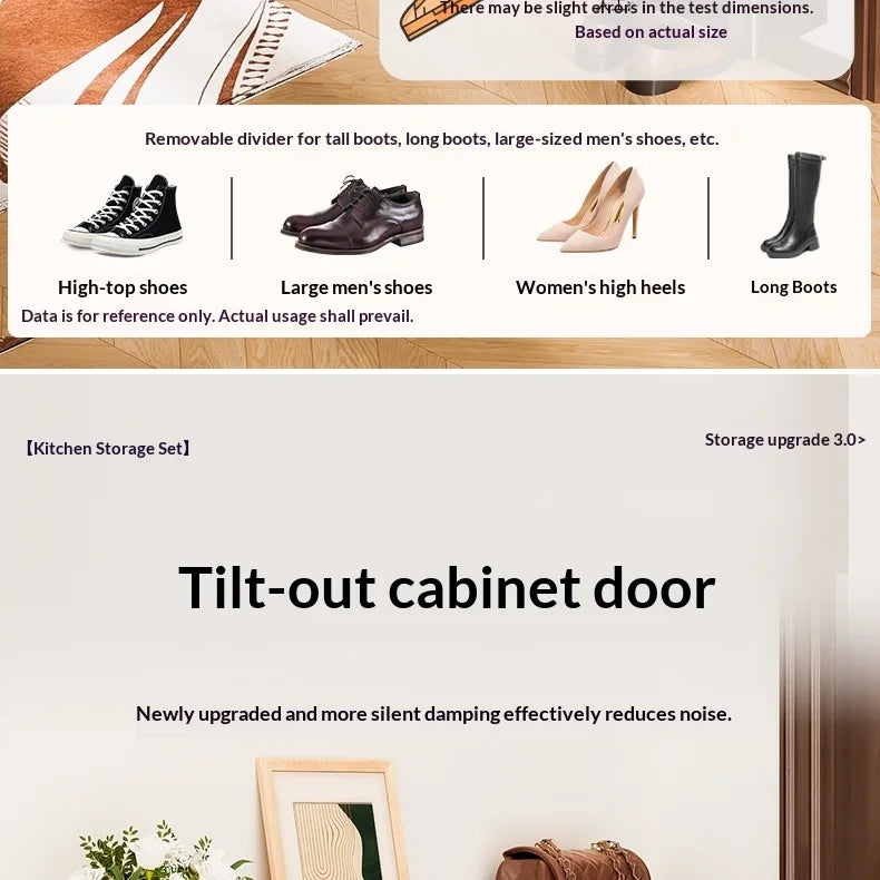 Slim Steel Shoe Cabinet Ultra Thin Shoe Storage Rack Shoe Organizer Entryway Hallway Narrow Space Saving Flip Door Storage Rack - Buy online at  Vibe In Cart.