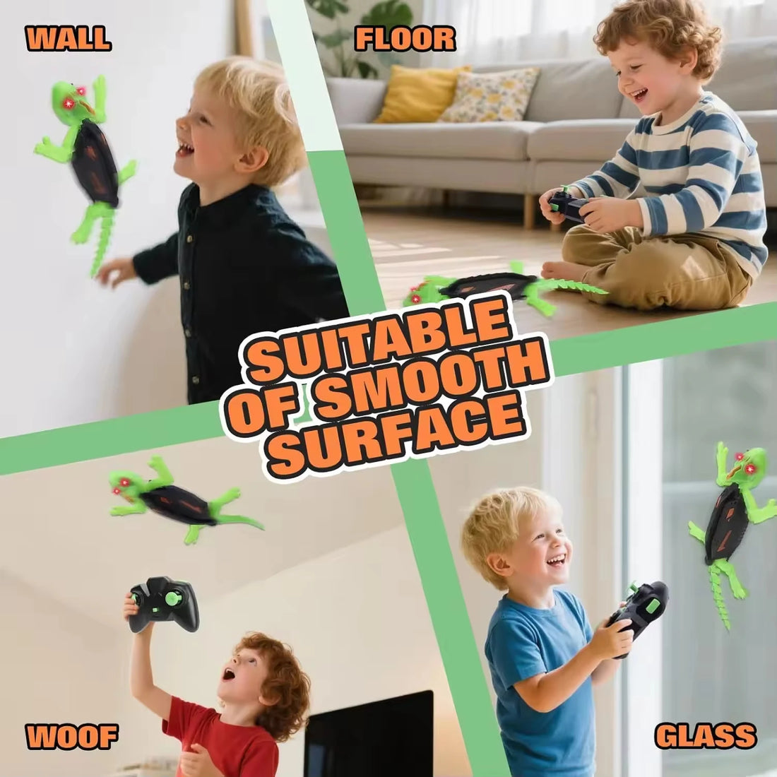 RC Wall Climbing Gecko Toys Biomimetic Crawling Insect Prank Toy Kids Remote Control Electric Robot Lizard Bionic Novelty Gift - Buy online at  Vibe In Cart.