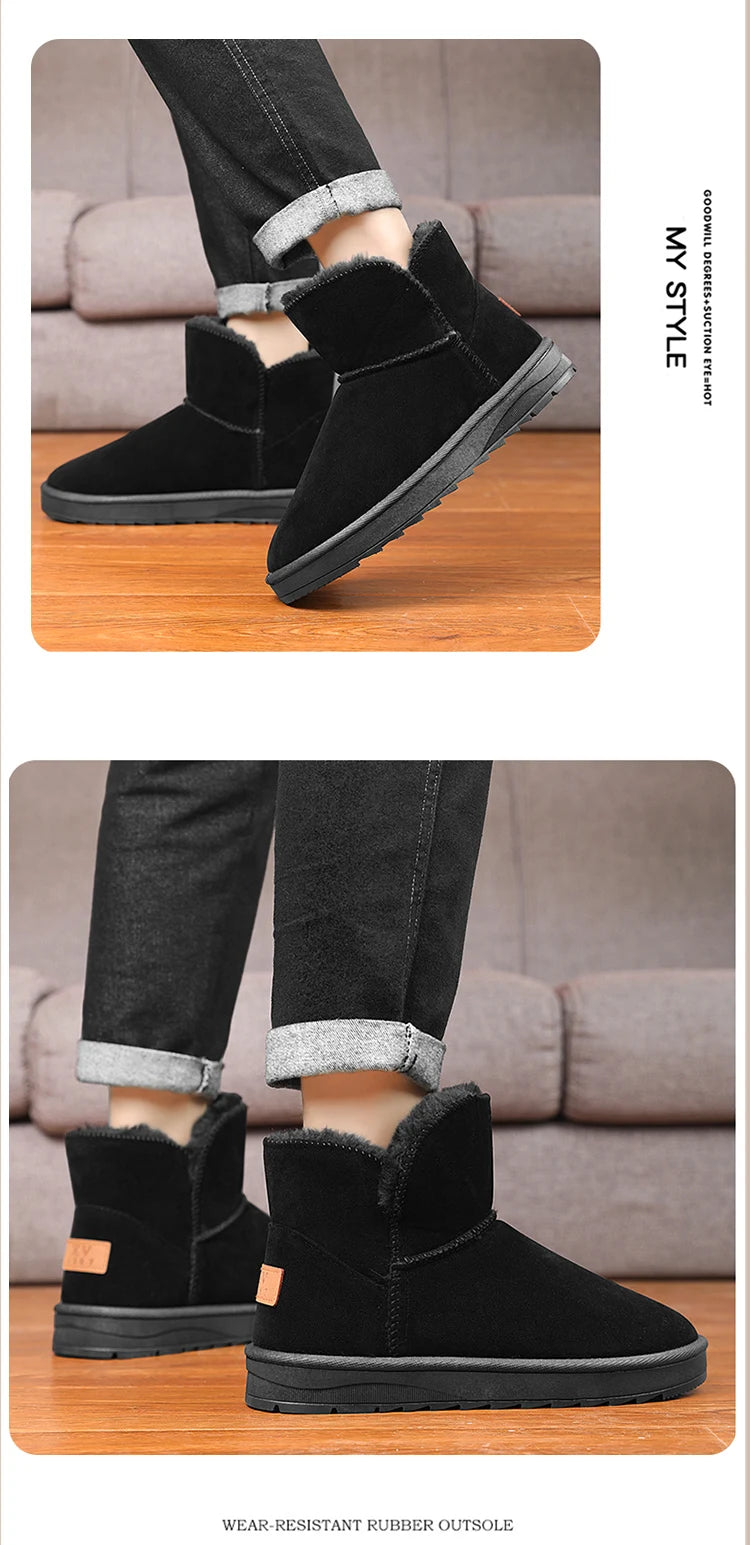 New winter fashion: thick-soled snow boots, men's and women's thickened warm cotton shoes, and casual women's boots - Buy online at  Vibe In Cart.