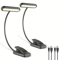 LED Book Light Reading Light Eye Caring Clip-on USB Rechargeable Dimmable Light Lamp Adjustable Flexible Night Reading Lamp - Buy online at  Vibe In Cart.