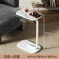 Modern Light Luxury Compact Coffee Table – C-shaped Portable Side Table for Living Room Sofa - Buy online at  Vibe In Cart.