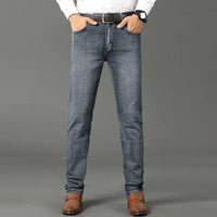 Wthinlee Slim Washed Jeans Casual Straight Stretch Fashion Classic Blue Black Work Denim Trousers Male Brand Clothing - Buy online at  Vibe In Cart.