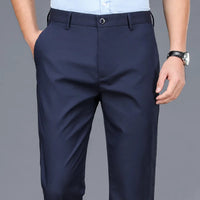 Male Pants Stretch Solid Black Smart Casual Men's Trousers Office Quick Dry Suit Pants New Spring Autumn Korean Straight Pants - Buy online at  Vibe In Cart.