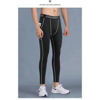 Running speed dry tight pants men's compression sports pants can hold mobile phones Spring and Autumn Marathon professional trac - Buy online at  Vibe In Cart.