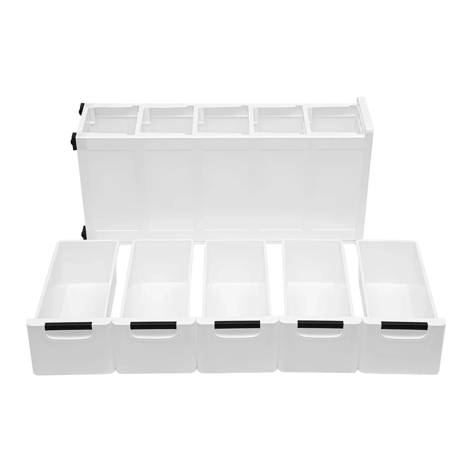 NEWEST White Storage Cabinet 20*40*84cm with Four Wheels and 5 Drawers Large Capacity for Storing Clothes, Towels, Toys - Buy online at  Vibe In Cart.
