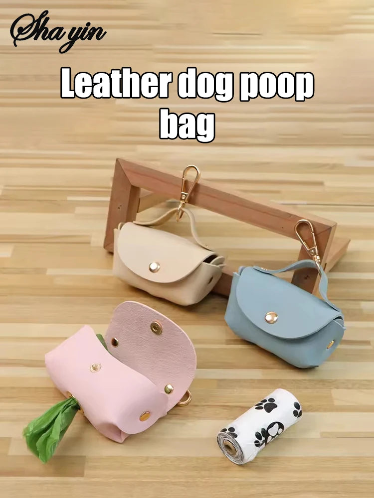 1PC Portable Pet Waste Bag Dispenser With Leather Carrying Case For Outdoor Use. Multi-Color Dog Waste Bag Storage Bag. - Buy online at  Vibe In Cart.
