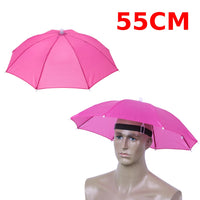 Portable Polyester Umbrella Hat for Fishing Anti-Rain Anti-Sun
