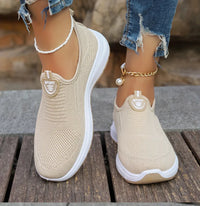 Summer New Mesh Breathable Large Size Casual Shoes for Women Soft Sole Lightweight One Step Single Shoes for Women - Buy online at  Vibe In Cart.