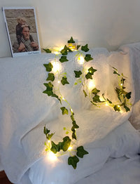 2Meter Fake Green Leaf Ivy Vine with LED Lights String for Home Bedroom Decor Wedding Glowing Artifical Plant Garland Home Decor - Buy online at  Vibe In Cart.