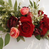 65cm Wedding Arch Flowers White Rose Decorative Floral Swag for Lintel Artificia Centerpieces for Door Window Home Decoration - Buy online at  Vibe In Cart.