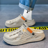 Winter Men Slippers Warm Furry Garden Shoes Soft Indoor Home Cotton Shoe EVA Plush Slides Casual Outdoor Comfortable Fur Clogs - Buy online at  Vibe In Cart.